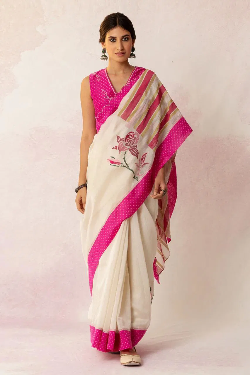 MG 557 Plain Linen Digital Printed Daily Wear Saree Wholesale Price In Surat